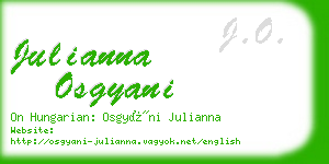 julianna osgyani business card